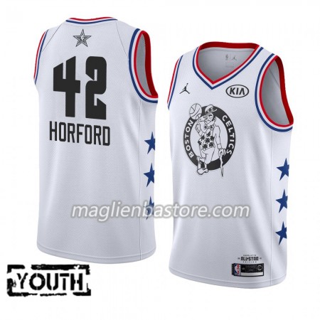 Maglia Boston Celtics Al Horford 42 2019 All-Star Jordan Brand Bianco Swingman - Bambino